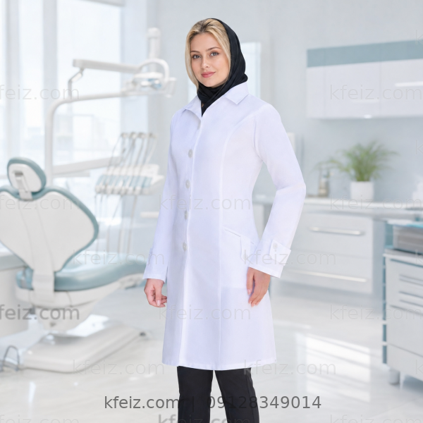 روپوش پزشکی زنانه مدل الیکا روپوش پزشکی زنانه مدل الیکا